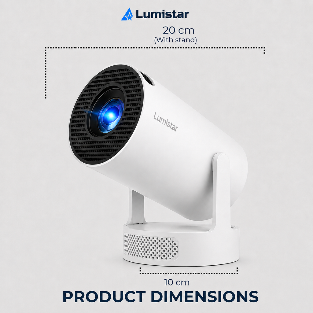 Lumistar Atmos Mini-Beamer - Full HD & kraftvolles Klangerlebnis