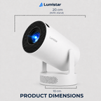 Lumistar Atmos Mini-Beamer - Full HD & kraftvolles Klangerlebnis