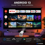 Lumistar Atmos Mini-Beamer - Full HD & kraftvolles Klangerlebnis