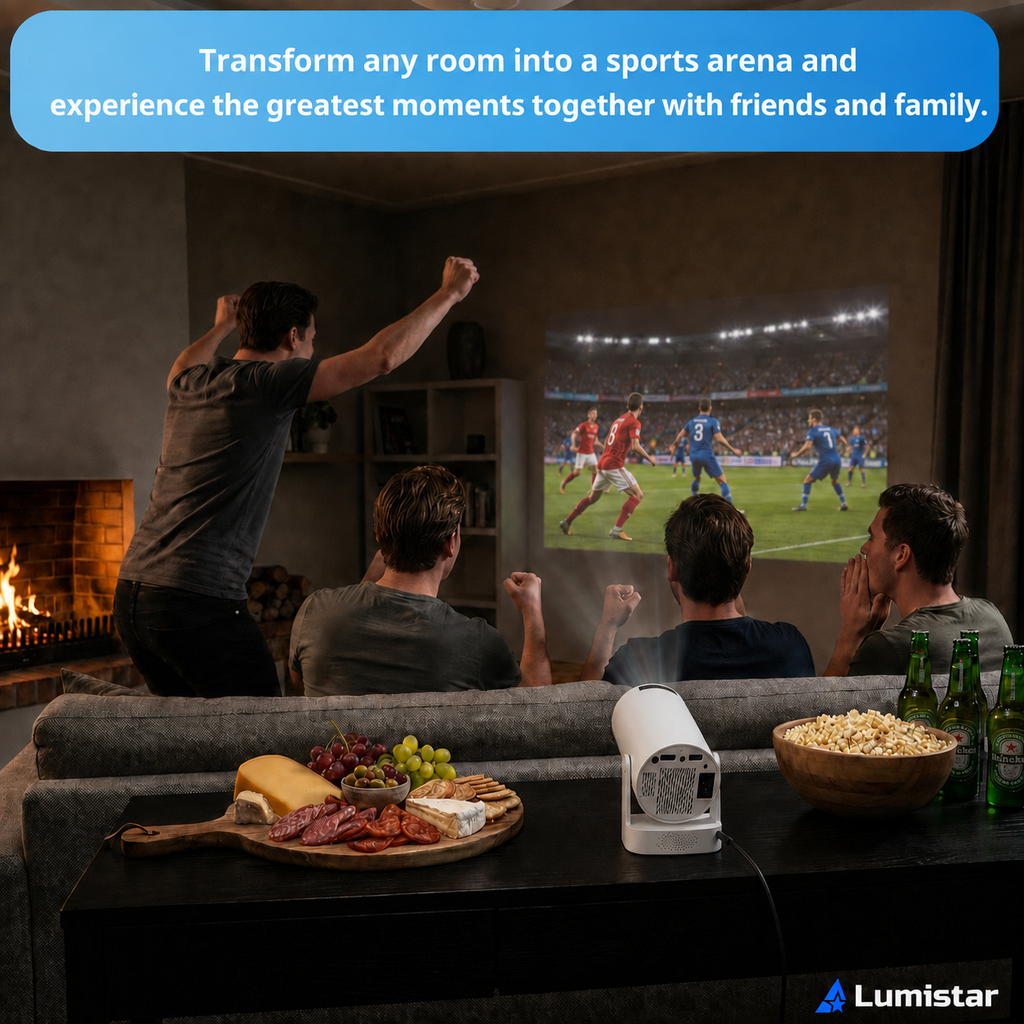 Lumistar Atmos Mini-Beamer - Full HD & kraftvolles Klangerlebnis