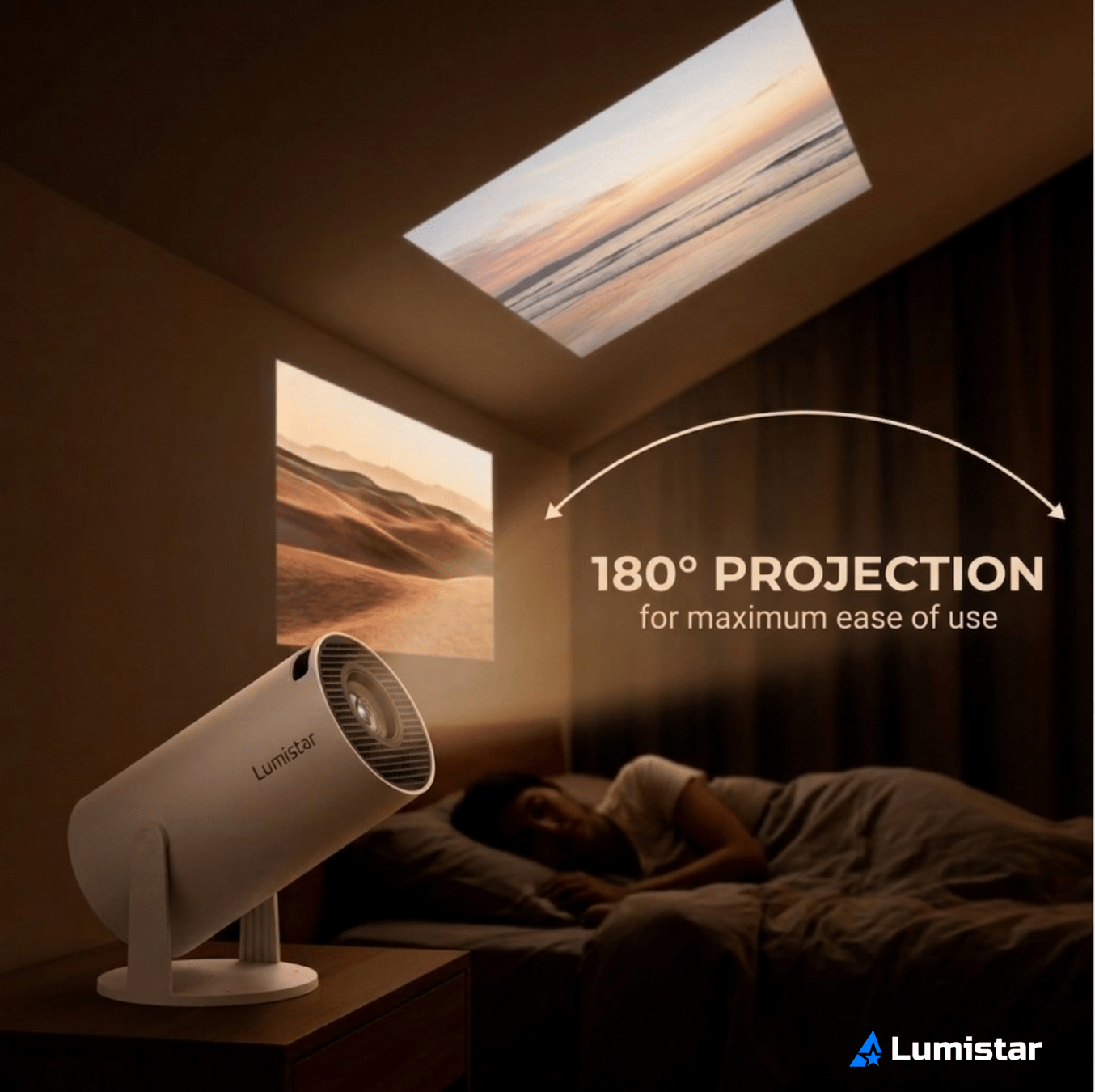 Lumistar Premium Mini Beamer - 180 Grad drehbar