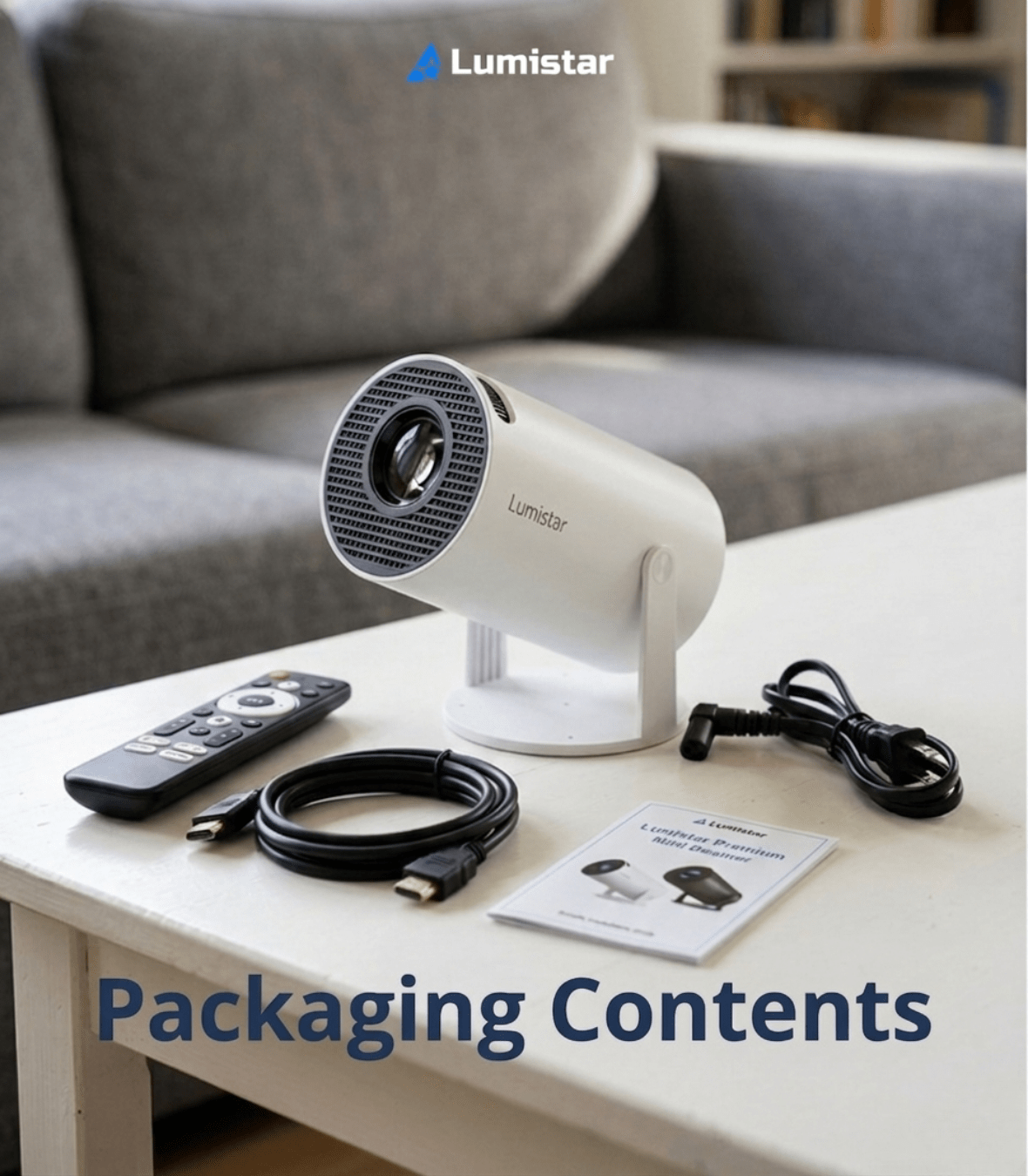 Lumistar Premium Mini Beamer - in der Verpackung