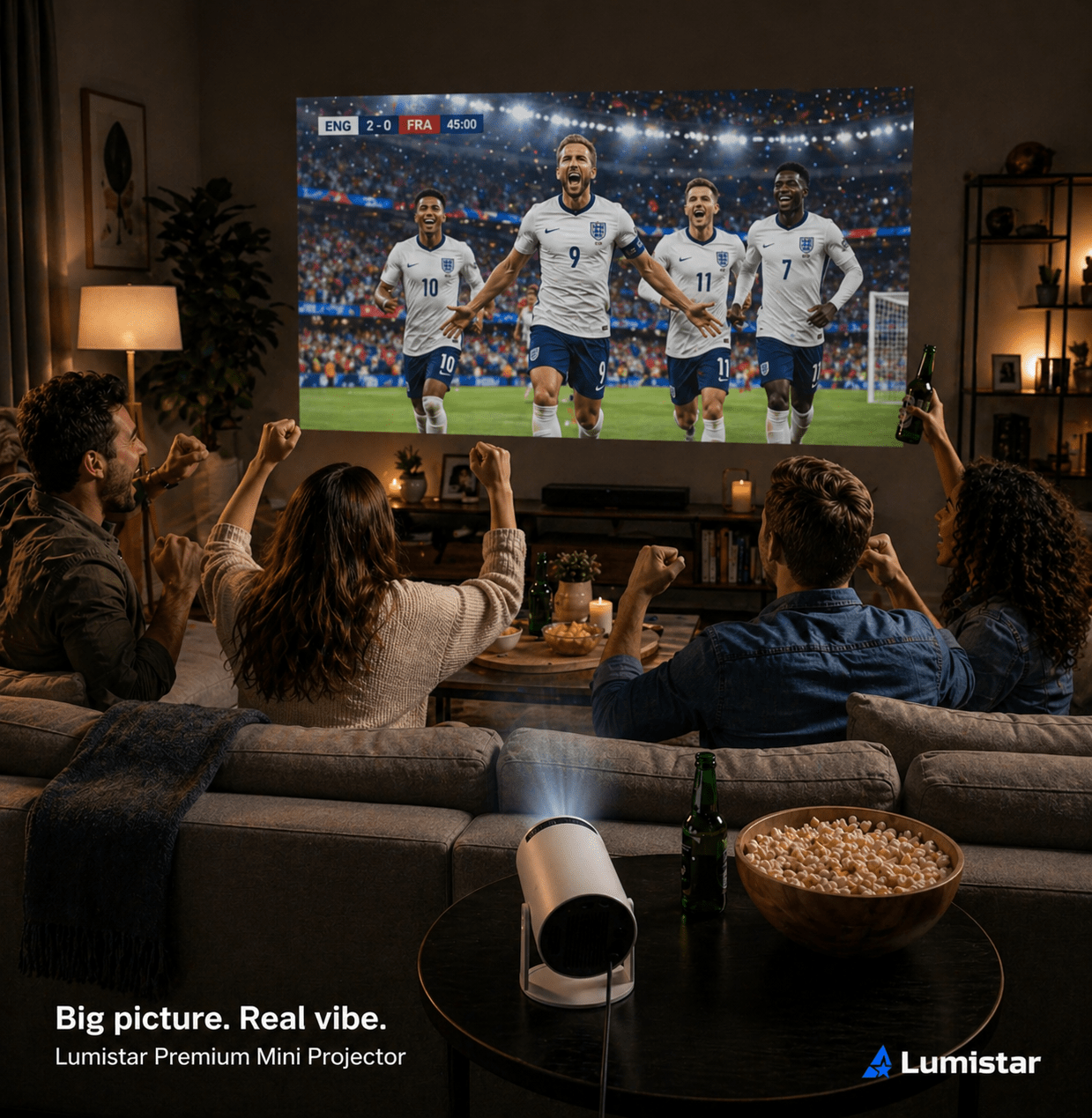 Lumistar Premium Mini Beamer – Erstellen Sie Ihr eigenes Heimkino – Lumistar – Mini Beamer – Lumistar