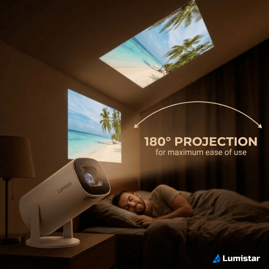 Lumistar Pro Mini Beamer 180-Grad-Projektion