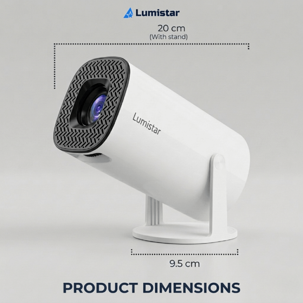 Lumistar Pro Mini Beamer Abmessungen