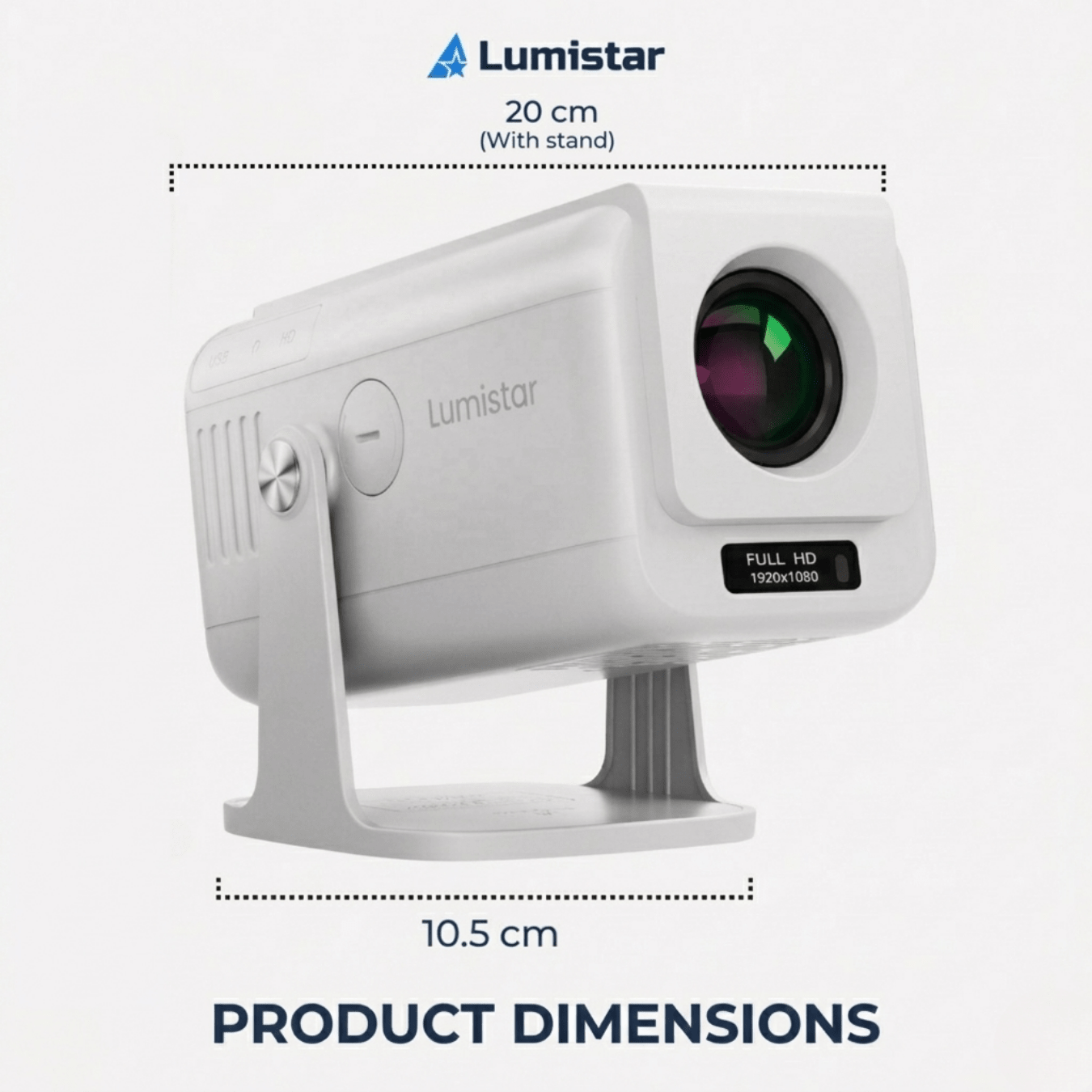 Lumistar Pro+ Mini Beamer Abmessungen