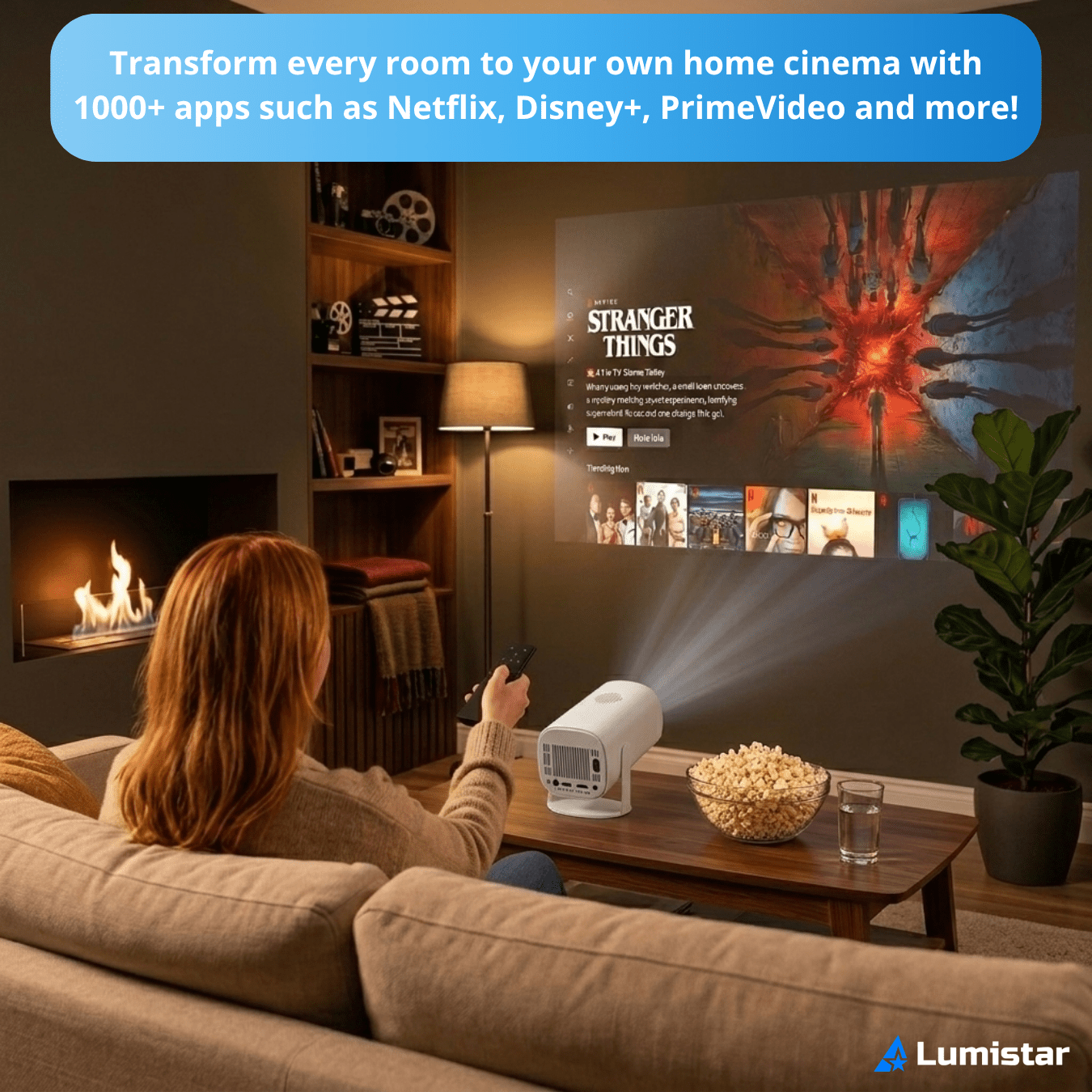 Lumistar Pro Mini Beamer Netflix