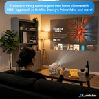 Lumistar Pro+ Mini Beamer Netflix-Projektion