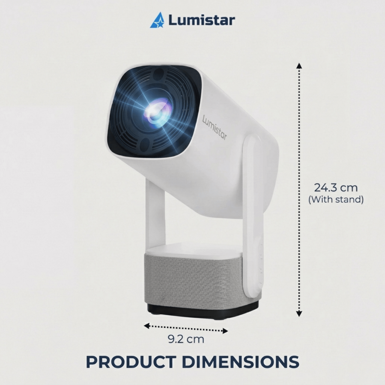 Lumistar Ultra Mini Beamer Abmessungen