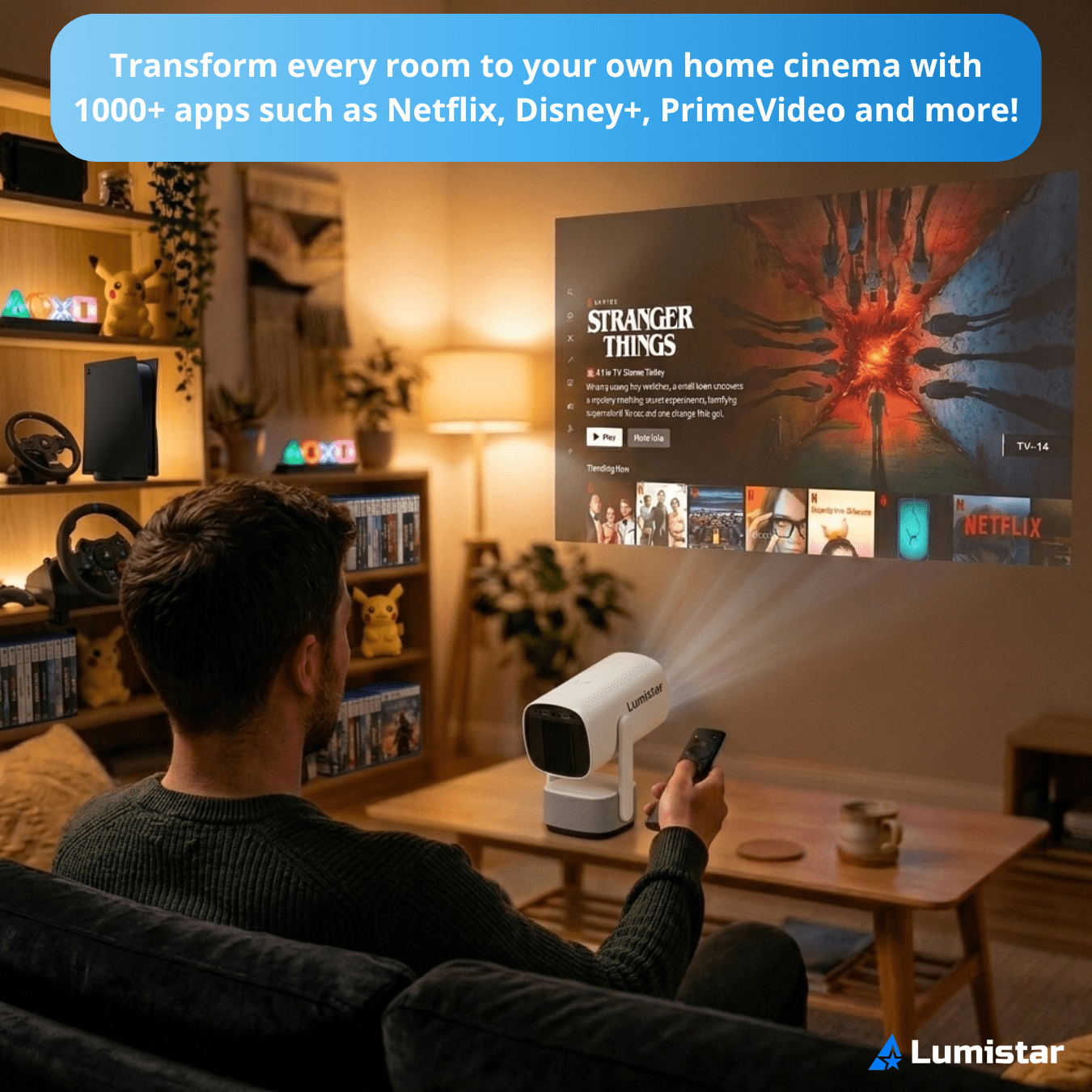 Lumistar Ultra Mini Beamer Netflix