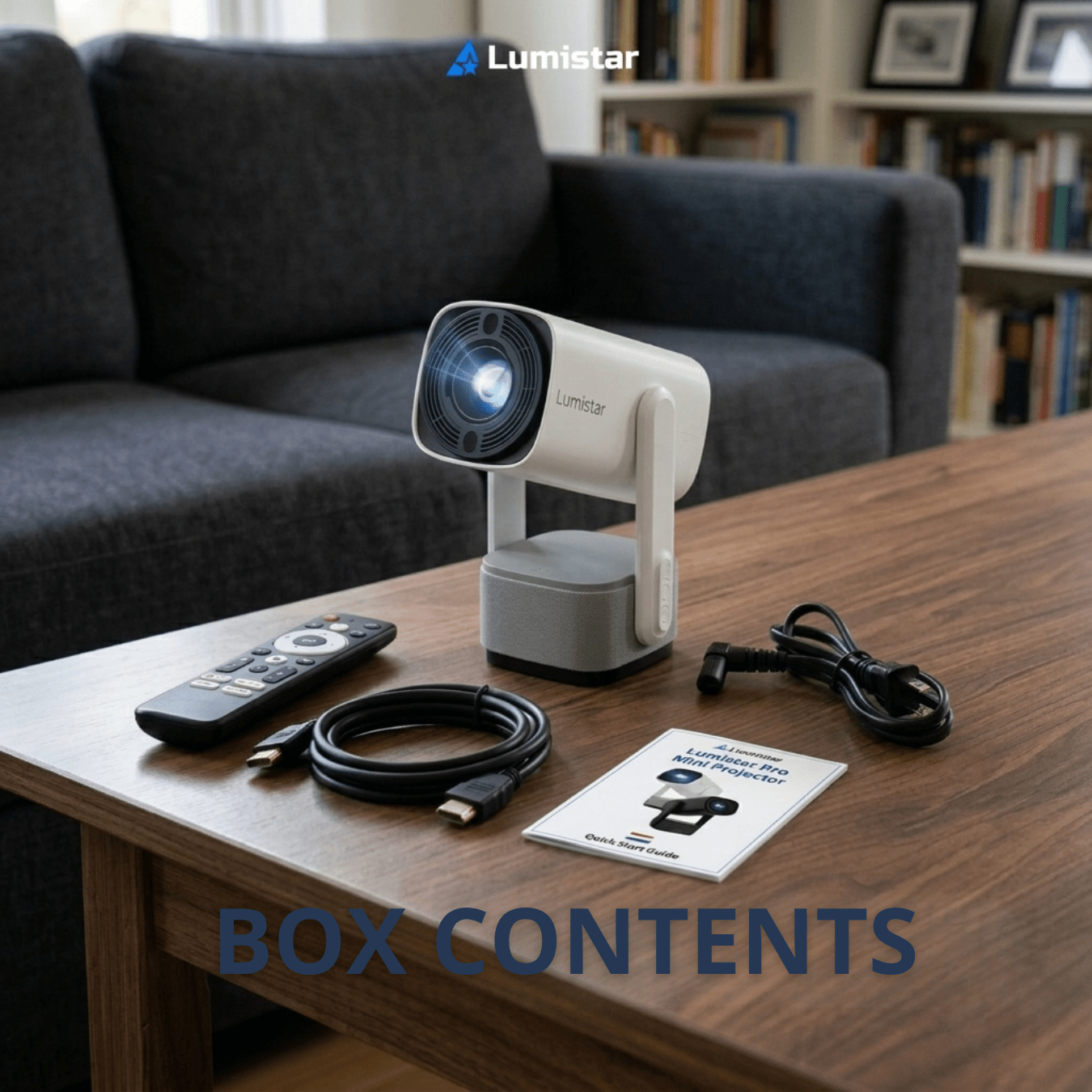Lumistar Ultra Mini Beamer Verpackungsinhalt
