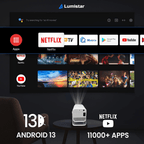 Lumistar Pro+ Mini Beamer Android 13 Betriebssystem