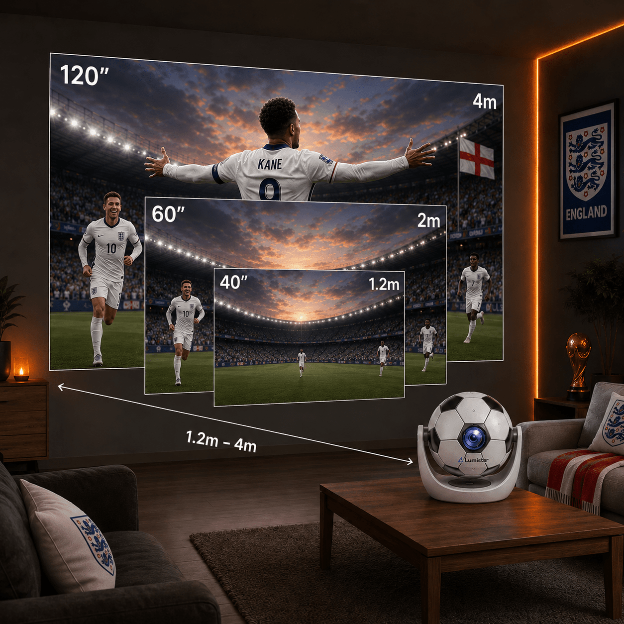 Lumistar Mini Beamer World Cup Edition - Experience the World Cup Differently - Lumistar - mini beamer - Lumistar