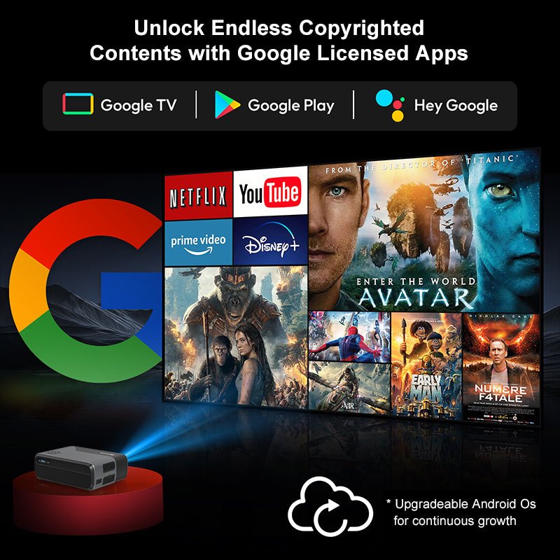 Lumistar A8 Google TV Beamer - The Ultimate Home Cinema - Lumistar - beamer - Lumistar